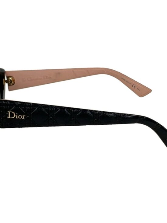 DIOR/ChristianDior DiorLady2R GRUHD Black Pink Plastic Leather Sunglasses main image 5